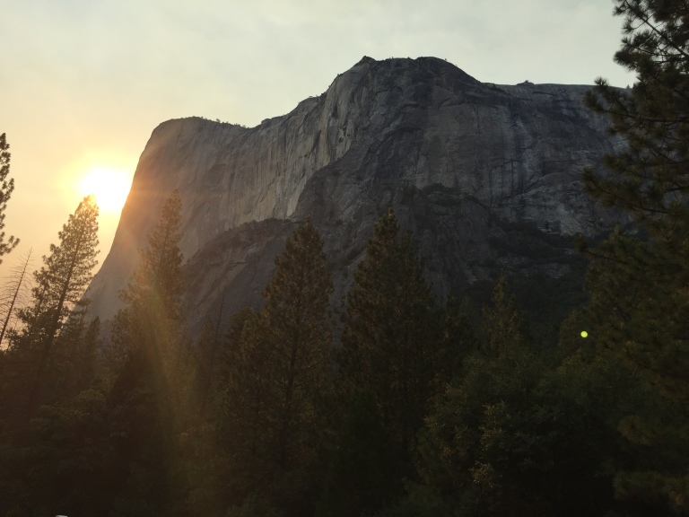 El Capitan at Sunrise and Sunset –it doesn’t look too daunting!